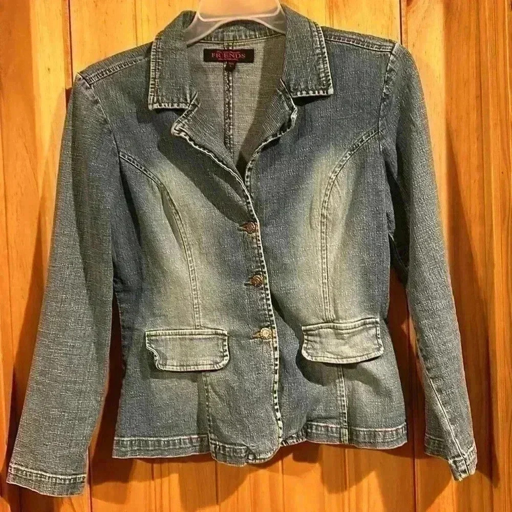 Friends Jeans Vintage Fitted Jean Jacket